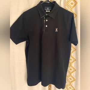 Psycho Bunny black and camo polo. Size M